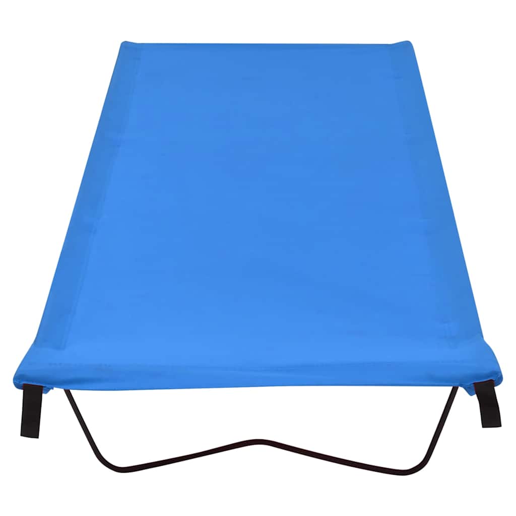 Vidaxl Campbett 180x60x19 cm Oxford Stoff und Stahlblau