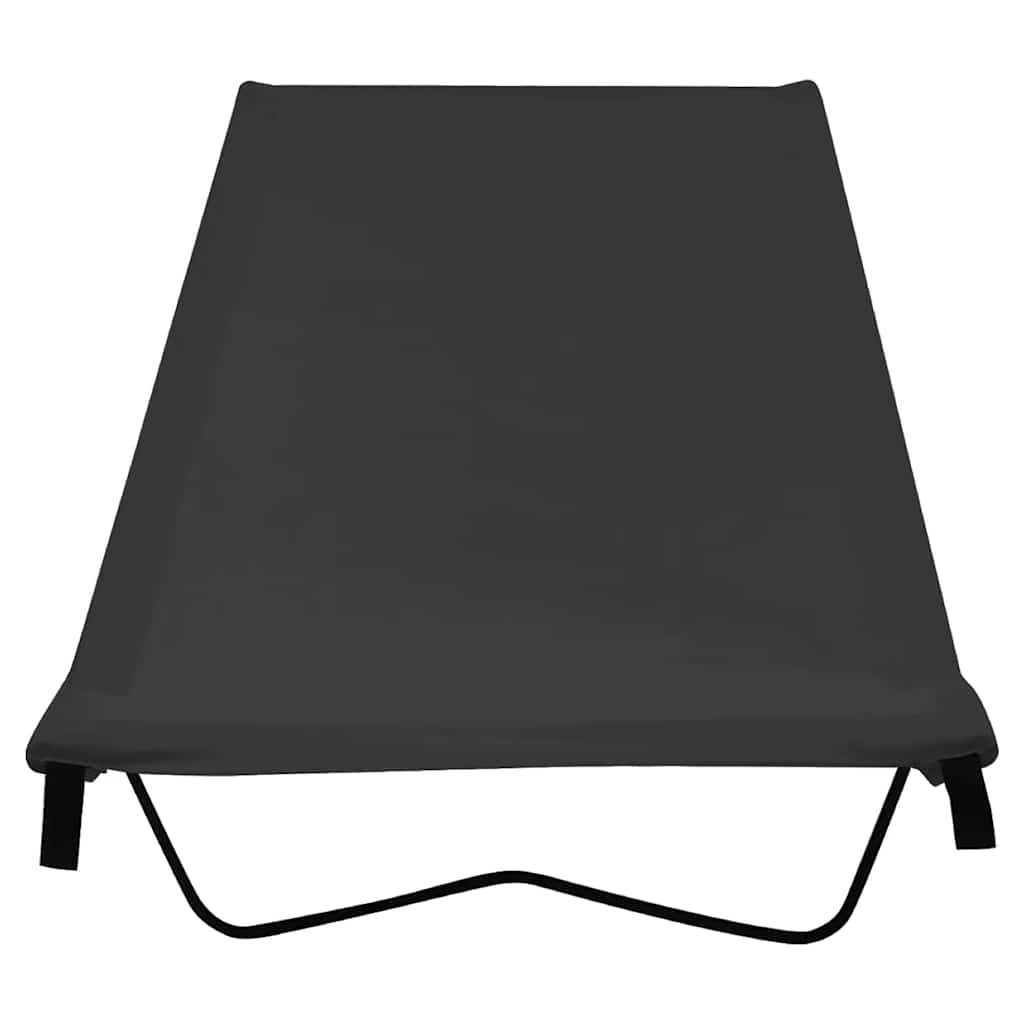 Vidaxl Campbett 180x60x19 cm Oxford Stoff und Stahl schwarz
