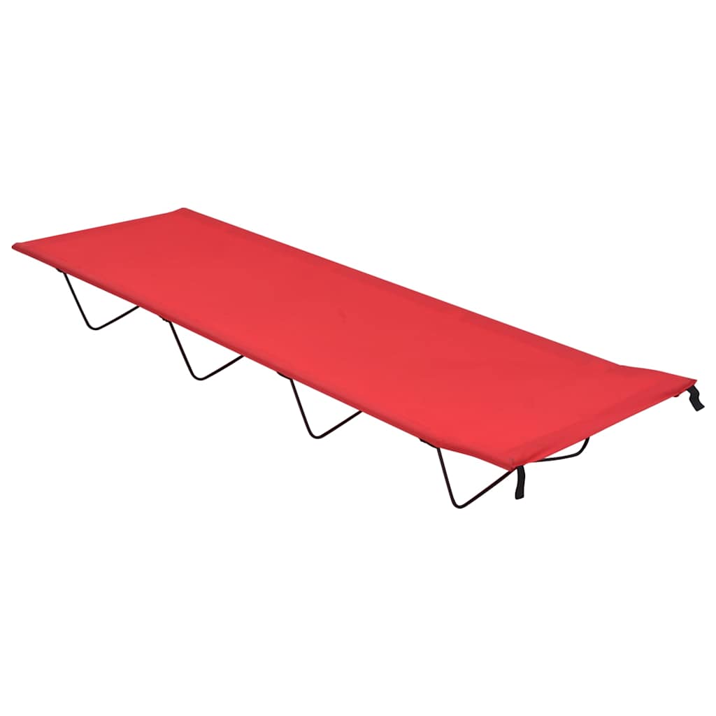 Vidaxl Campbett 180x60x19 cm Oxford Stoff und Stahlrot