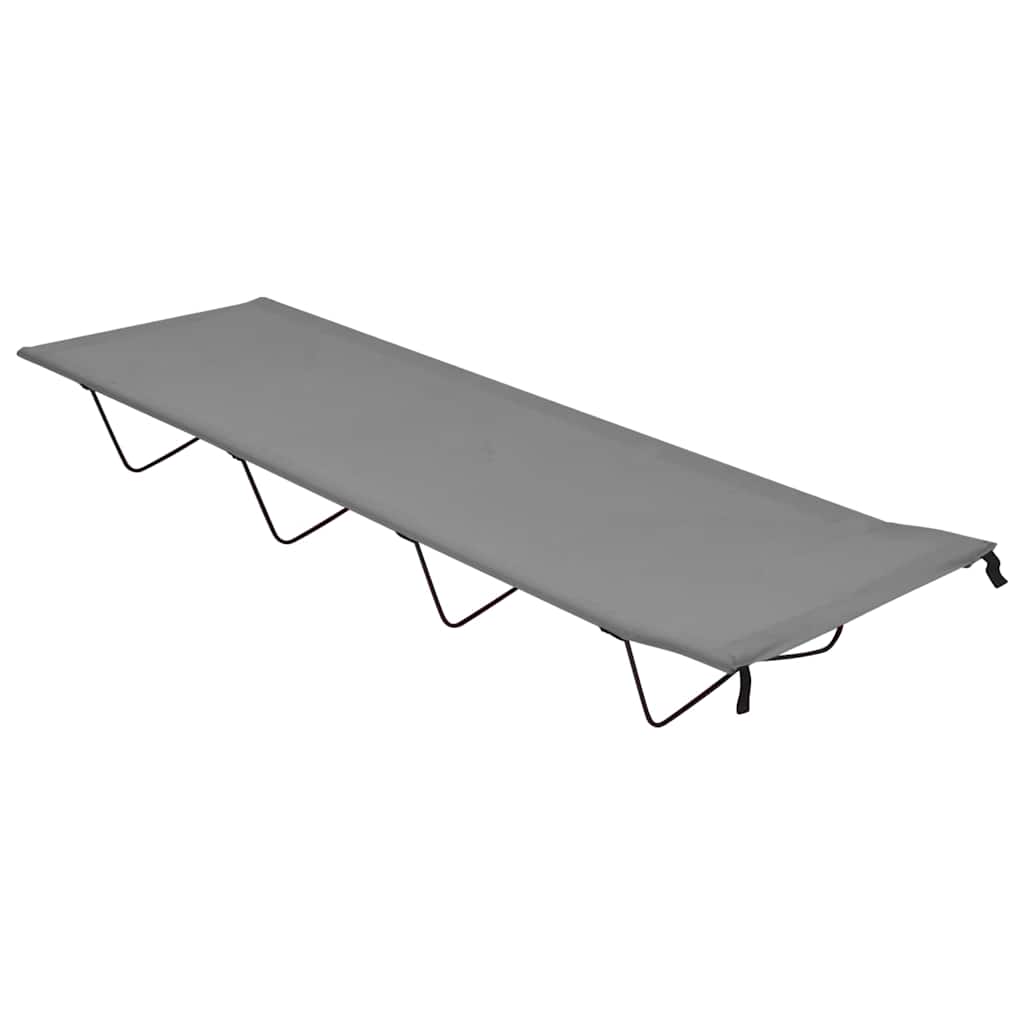 Vidaxl Campbett 180x60x19 cm Oxford Stoff und Stahlgrau