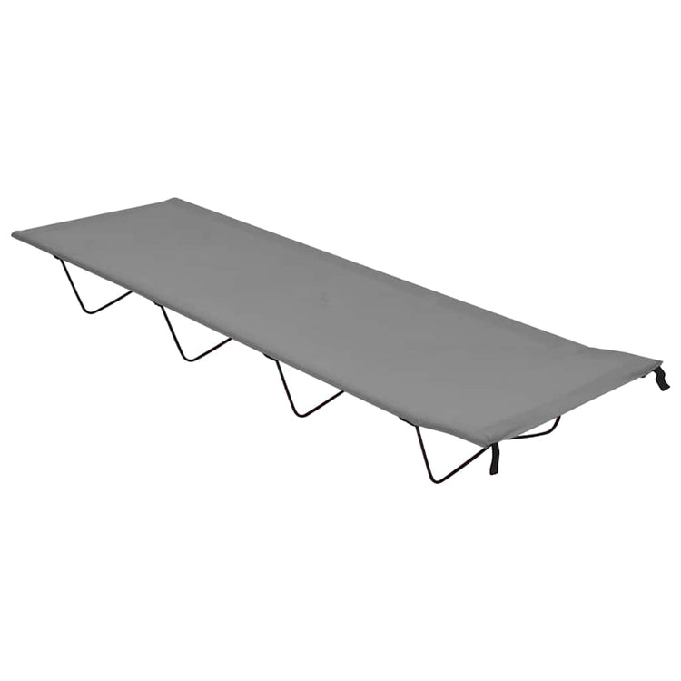 Vidaxl Campbett 180x60x19 cm Oxford Stoff und Stahlgrau