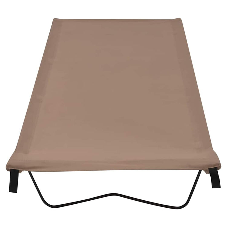 Vidaxl Campbett 180x60x19 cm Oxford Stoff und Stahltaupe