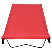Vidaxl Campbetten 2 ST 180 x 60 x 19 cm Oxford Stoff und Stahlrot - afbeelding 3