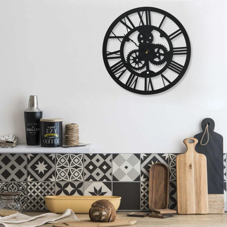 Vidaxl Wanduhr 30 cm Acrylschwarz
