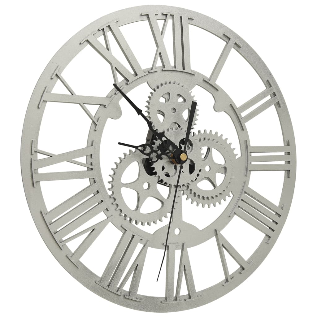 Vidaxl Wanduhr 30 cm Acryl Silberfarbe