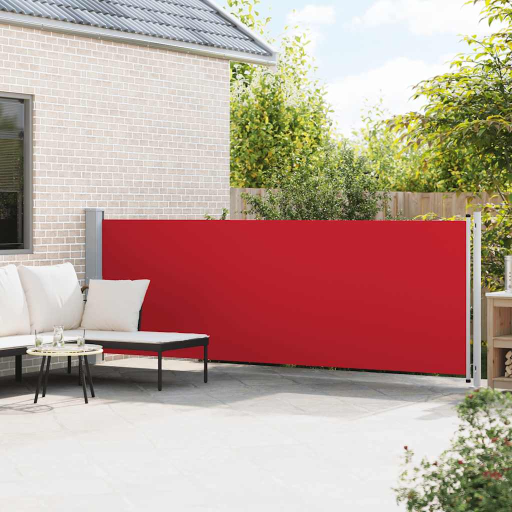 Vidaxl Garden Bildschirm ausziehbar 140 x 600 cm rot