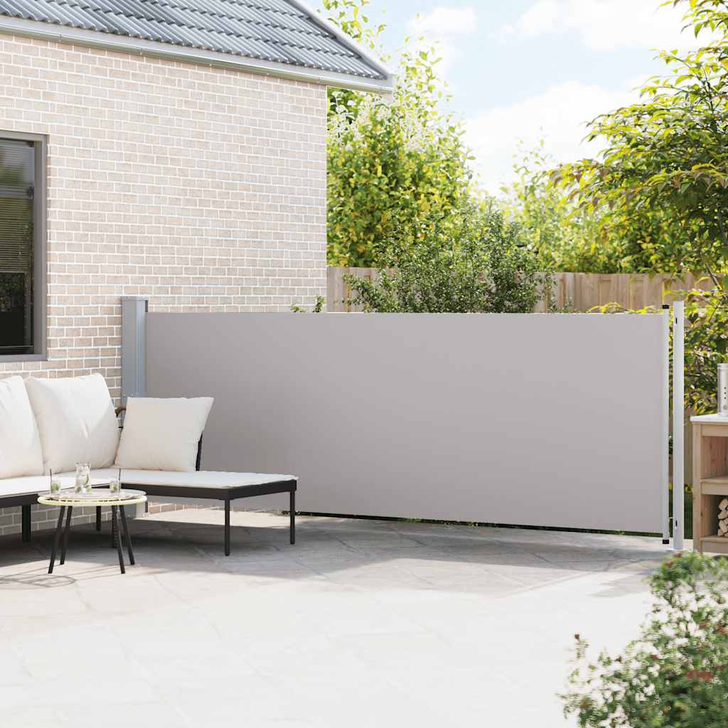 Vidaxl Garden Bildschirm ausziehbar 140 x 600 cm Grau