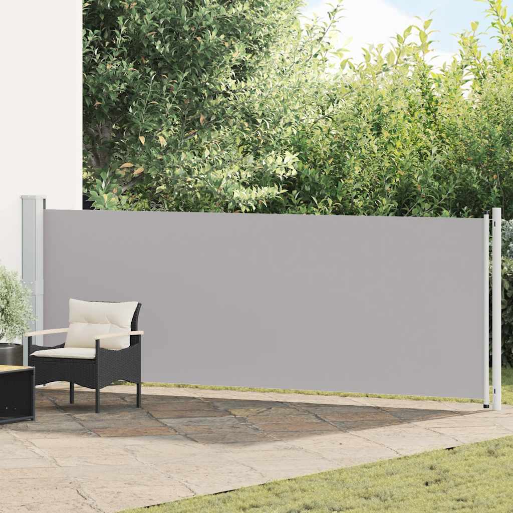 Vidaxl Garden Bildschirm ausziehbar 140 x 600 cm Grau