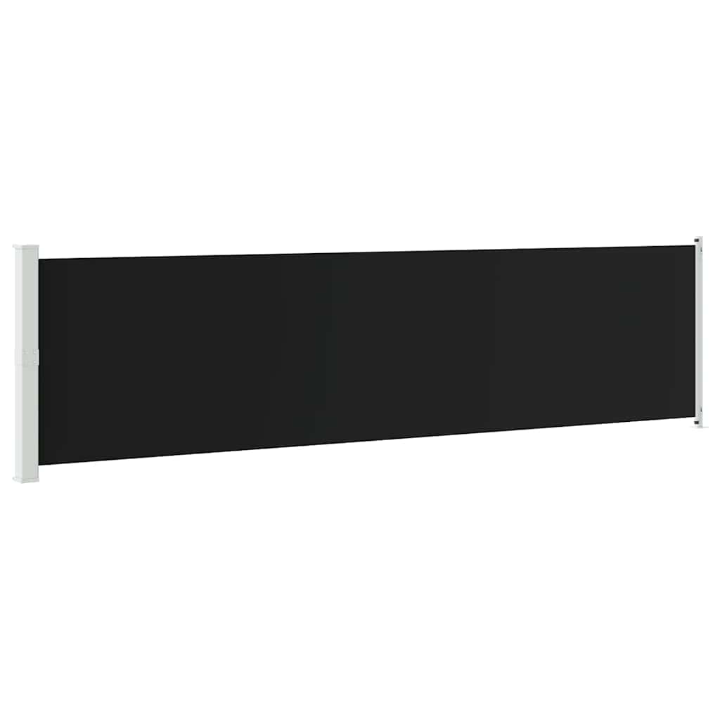Vidaxl Garden Screen ausziehbar 600x160 cm Schwarz