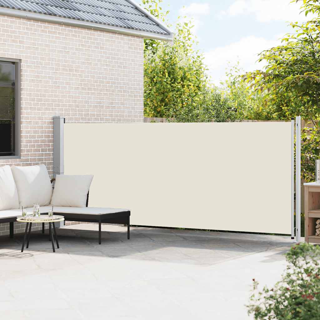 Vidaxl Garden Screen ausziehbar 600x160 cm Creme