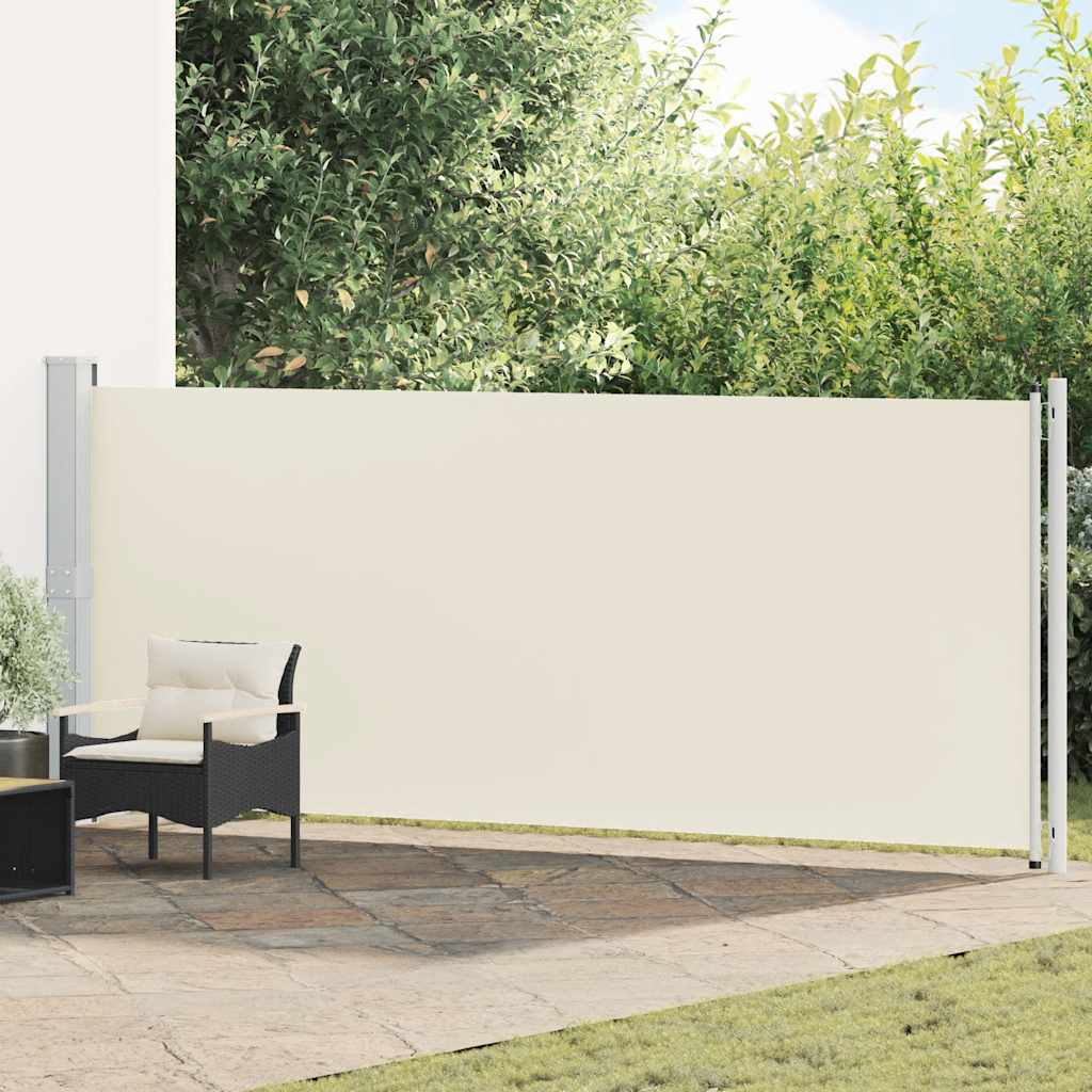 Vidaxl Garden Screen ausziehbar 600x160 cm Creme