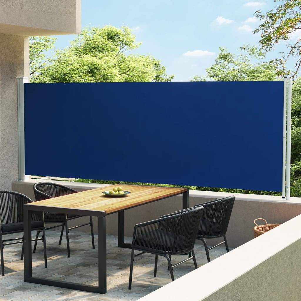 Vidaxl Garden Bildschirm Ausziehbar 600x160 cm blau