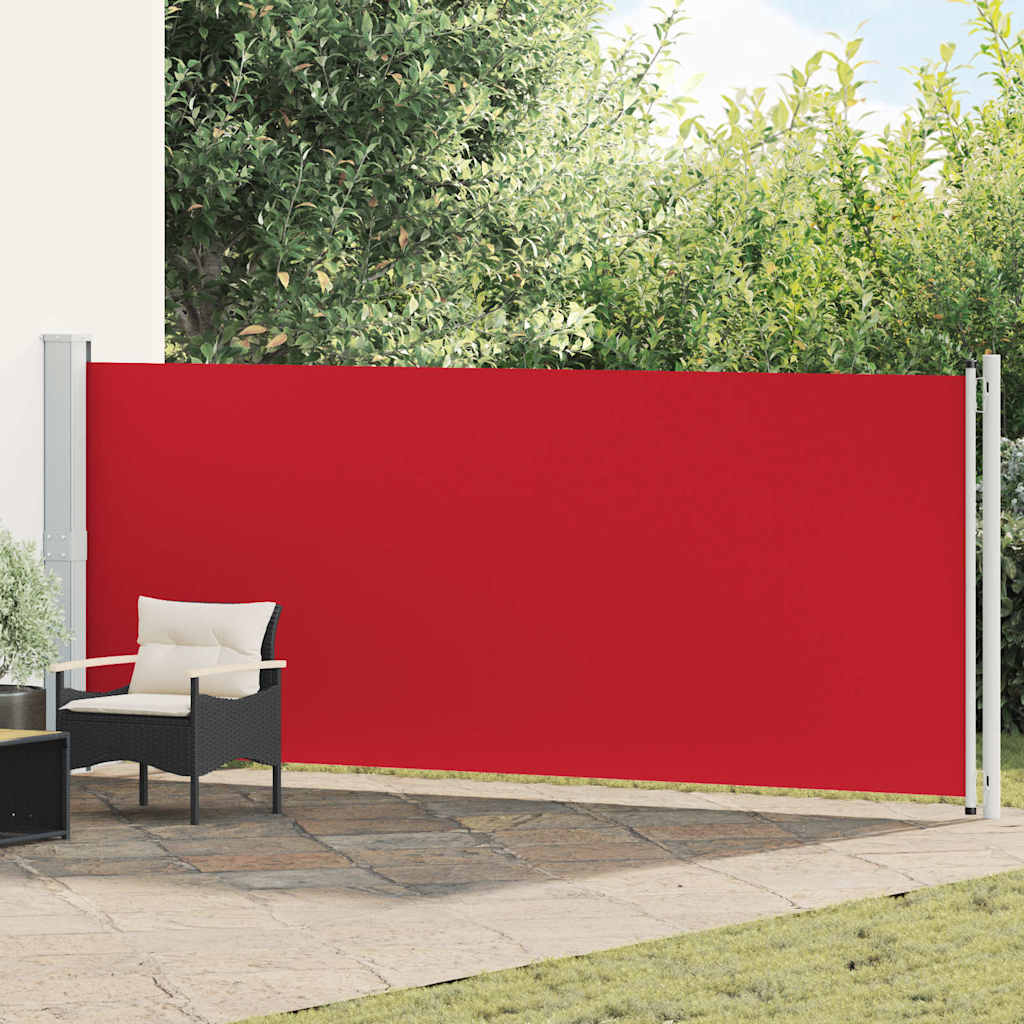 Vidaxl Garden Screen ausziehbar 600x160 cm rot