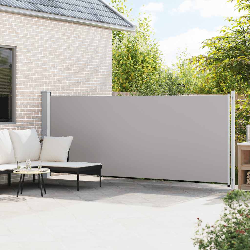 Vidaxl Garden Screen ausziehbar 600x160 cm Grau