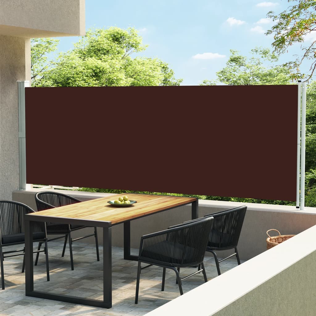 Vidaxl Garden Screen ausziehbar 600x160 cm Braun