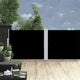 Vidaxl Garden Bildschirm ausziehbar 140x1200 cm Schwarz