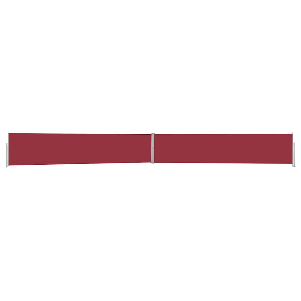 Vidaxl Garden Bildschirm ausziehbar 140x1200 cm rot