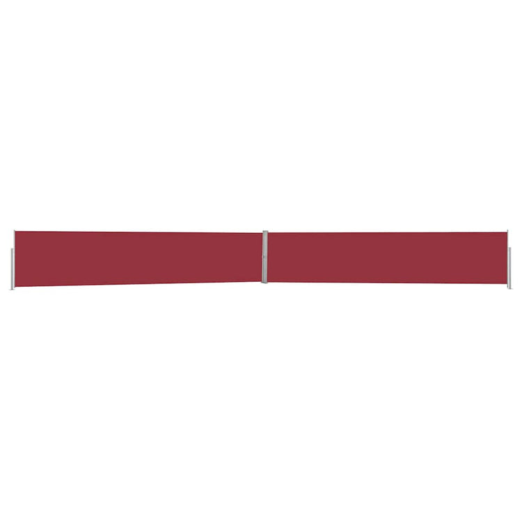 Vidaxl Garden Bildschirm ausziehbar 140x1200 cm rot