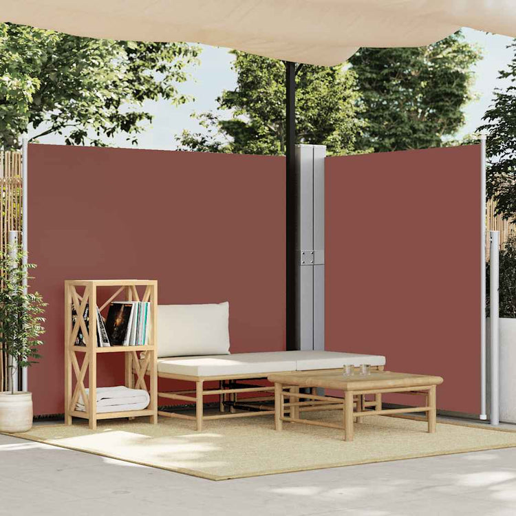 Vidaxl Garden Bildschirm Ausziehbar 170x1200 cm Braun