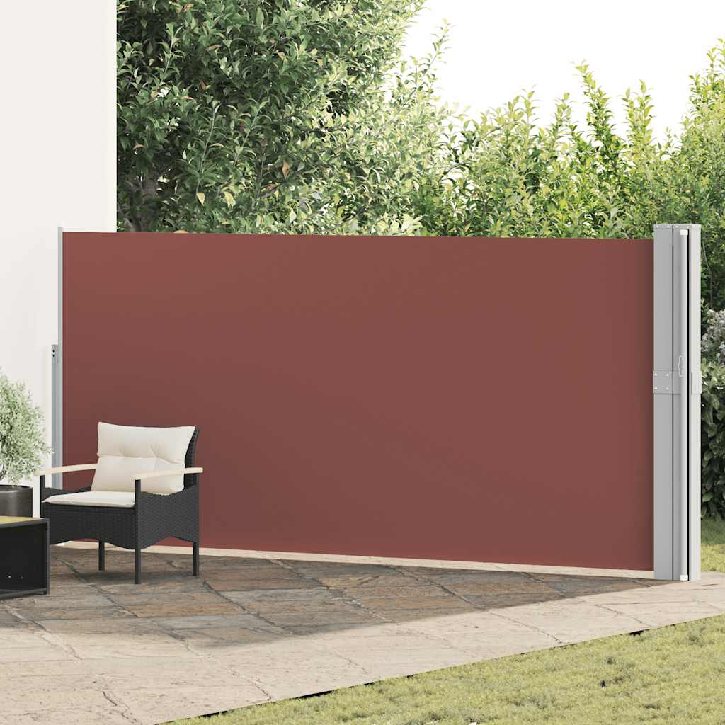 Vidaxl Garden Bildschirm Ausziehbar 170x1200 cm Braun