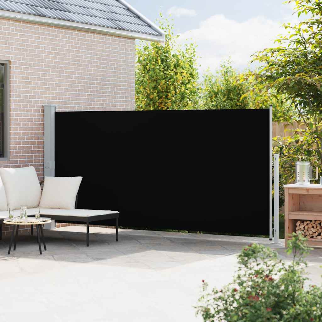 Vidaxl Garden Bildschirm ausziehbar 180 x 500 cm Schwarz