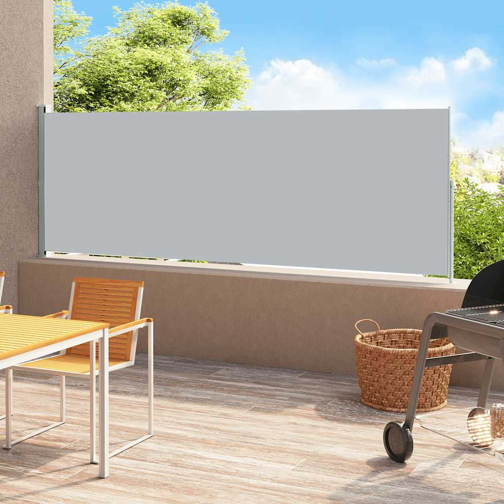 Vidaxl Gartenbildschirm ausziehbar 180 x 500 cm Grau