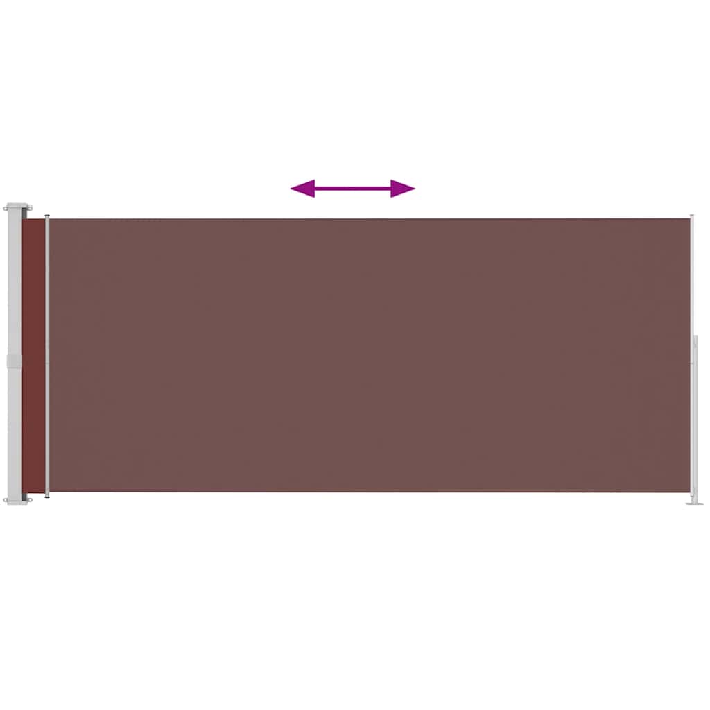 Vidaxl Gartenbildschirm ausziehbar 180 x 500 cm Braun