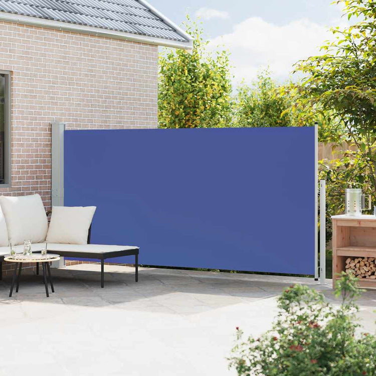 Vidaxl Garden Bildschirm ausziehbar 180 x 500 cm blau