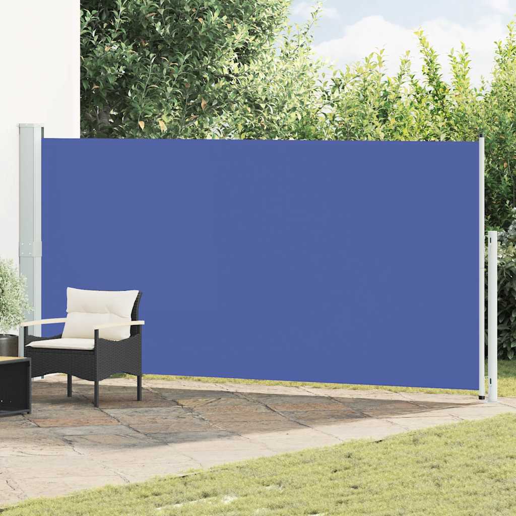 Vidaxl Garden Bildschirm ausziehbar 180 x 500 cm blau