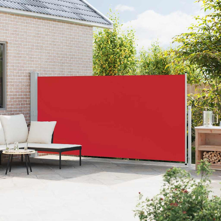 Vidaxl Garden Bildschirm ausziehbar 180 x 500 cm rot