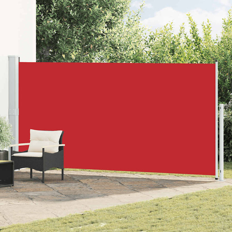 Vidaxl Garden Bildschirm ausziehbar 180 x 500 cm rot