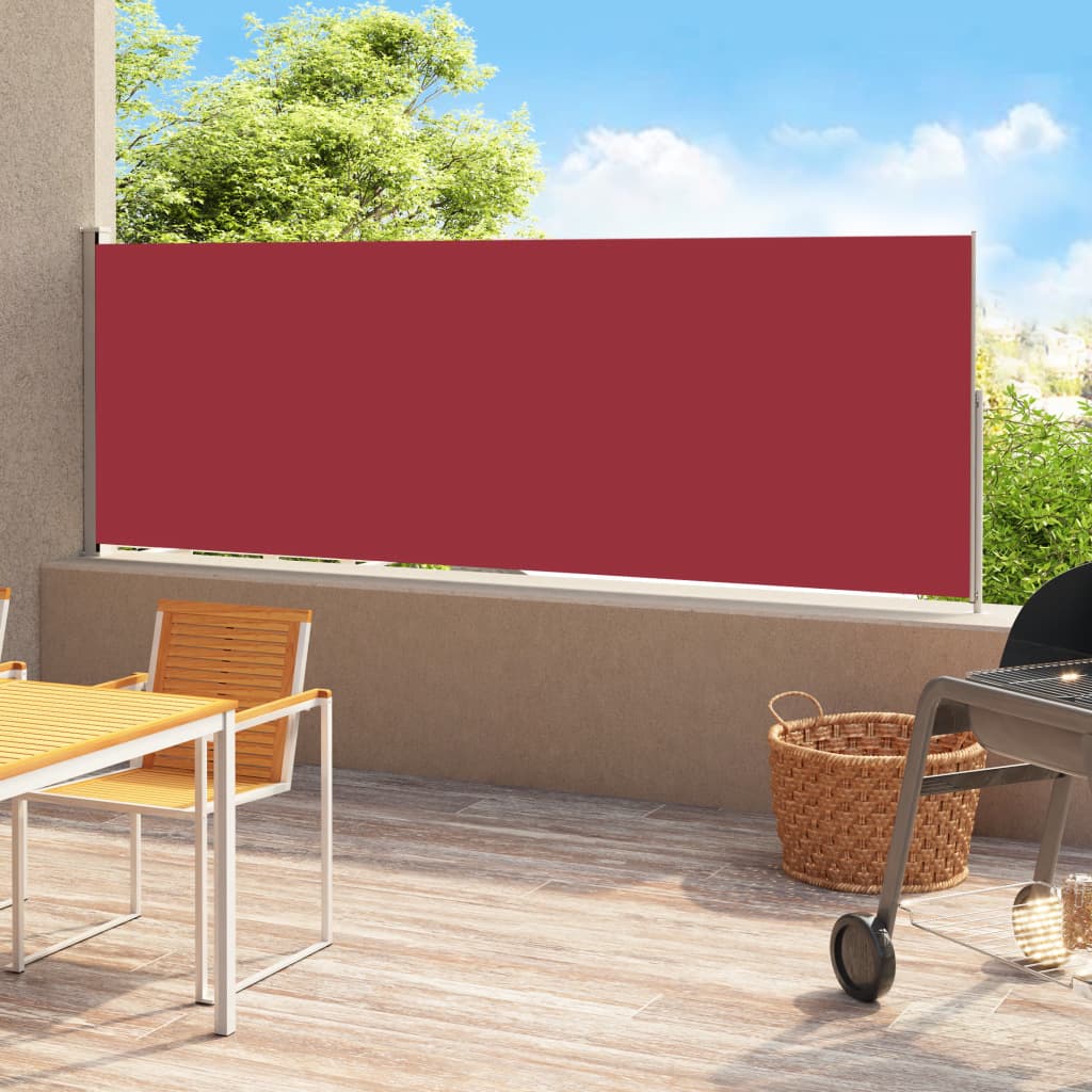 Vidaxl Garden Bildschirm Erweiterbar 200x500 cm rot