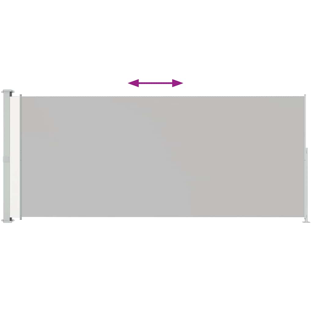 Vidaxl Garden Screen ausziehbar 220x500 cm Creme
