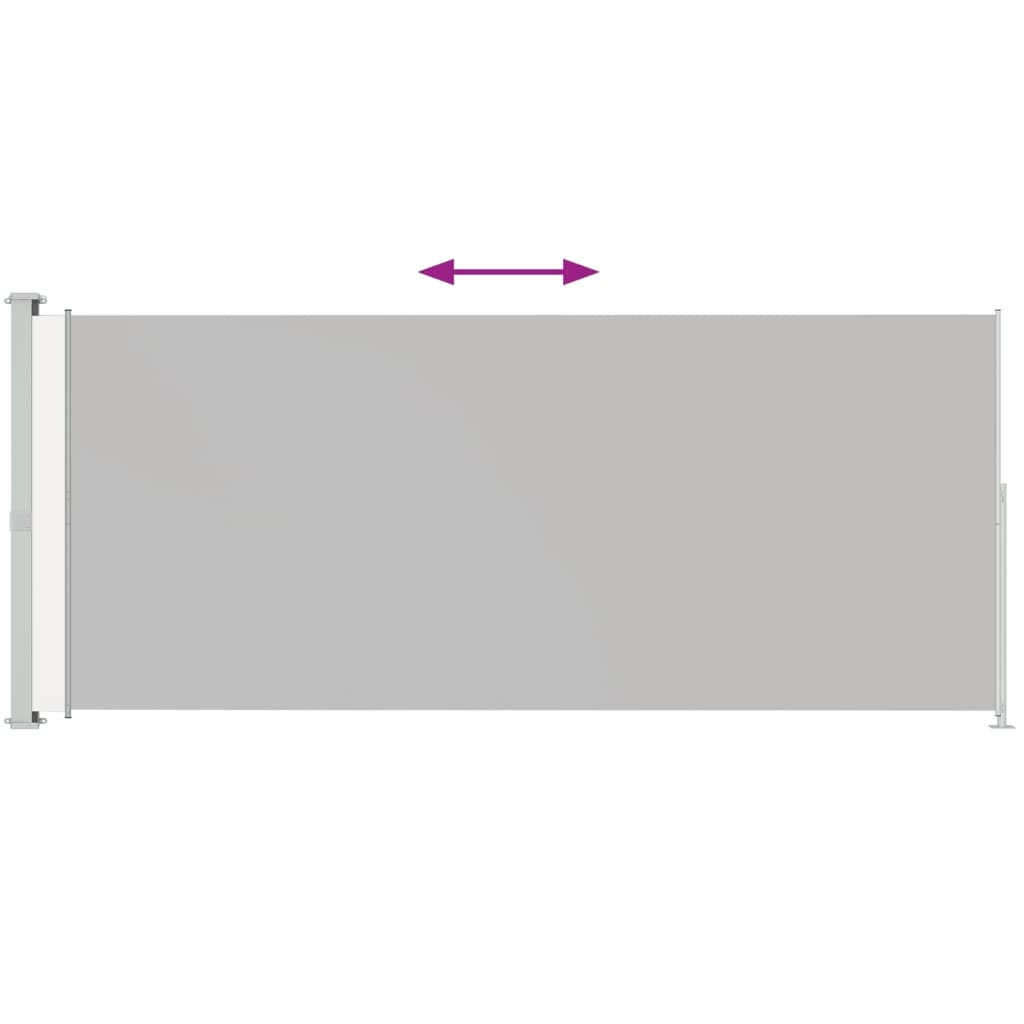 Vidaxl Garden Screen ausziehbar 220 x 500 cm Grau