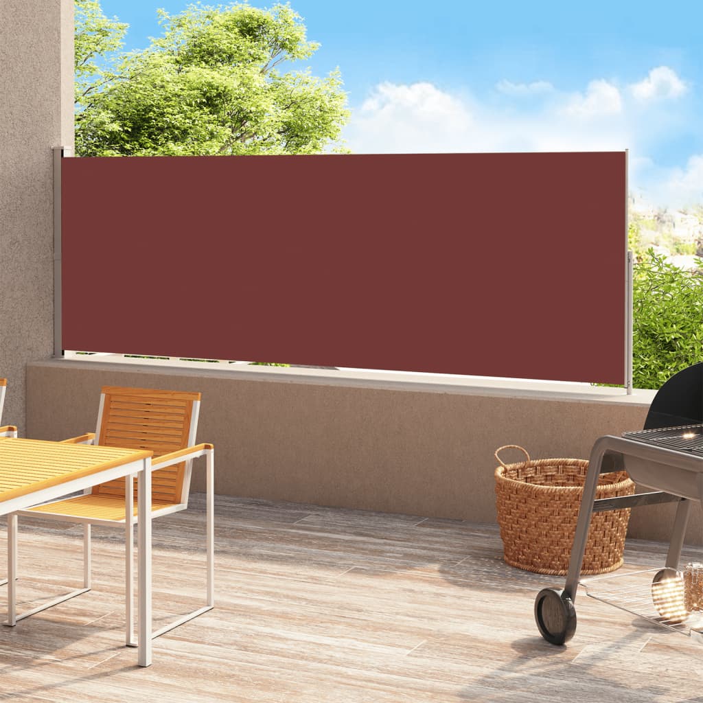 Vidaxl Garden Bildschirm ausziehbar 220x500 cm Braun