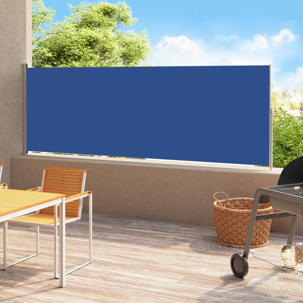Vidaxl Garden Bildschirm ausziehbar 220x500 cm blau