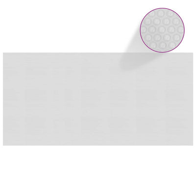 Vidaxl Pool Folie Solar schweben 450 x 220 cm pe grau