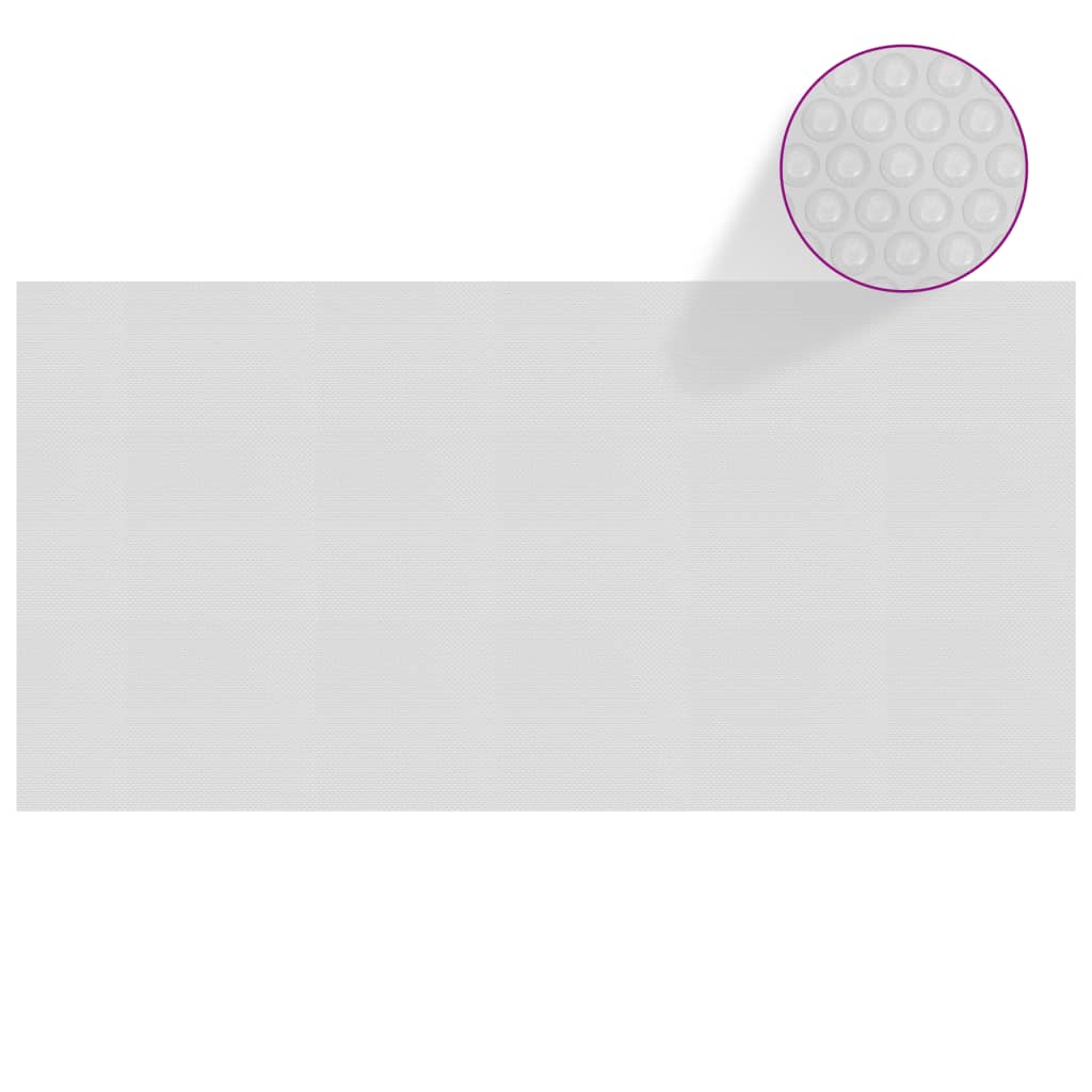 Vidaxl Pool Folie Solar Floating 400x200 cm pe grau