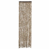 Vidaxl Fly Vorhang 56x185 cm Chenille Beige und Brown - afbeelding 3