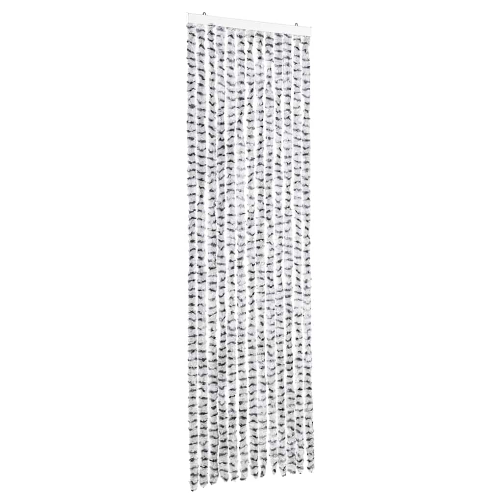 Vidaxl Fly Vorhang 56x185 cm Chenille Lichter dunkelgrau