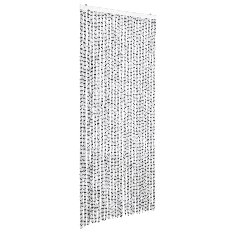 Vidaxl Fly Vorhang 100x220 cm Chenille Lichter dunkelgrau