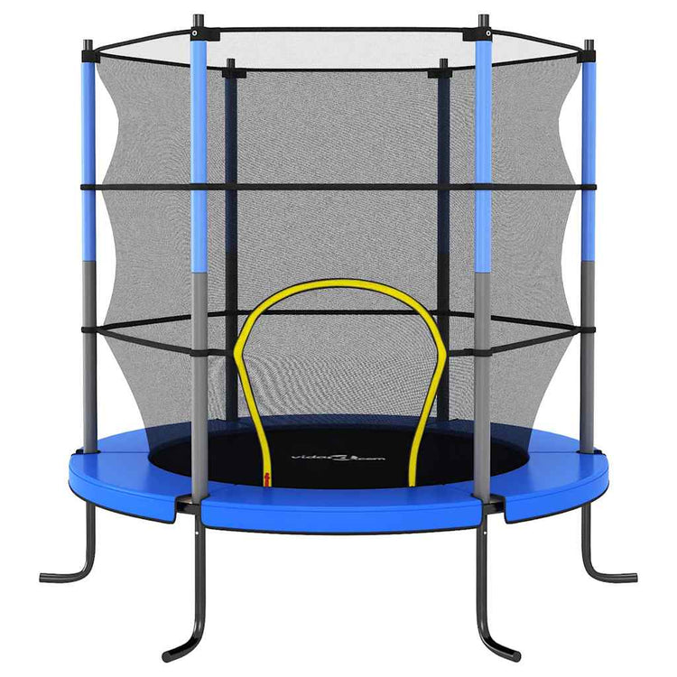 Vidaxl -Trampolin mit Sicherheitsnetz um 140 x 160 cm blau