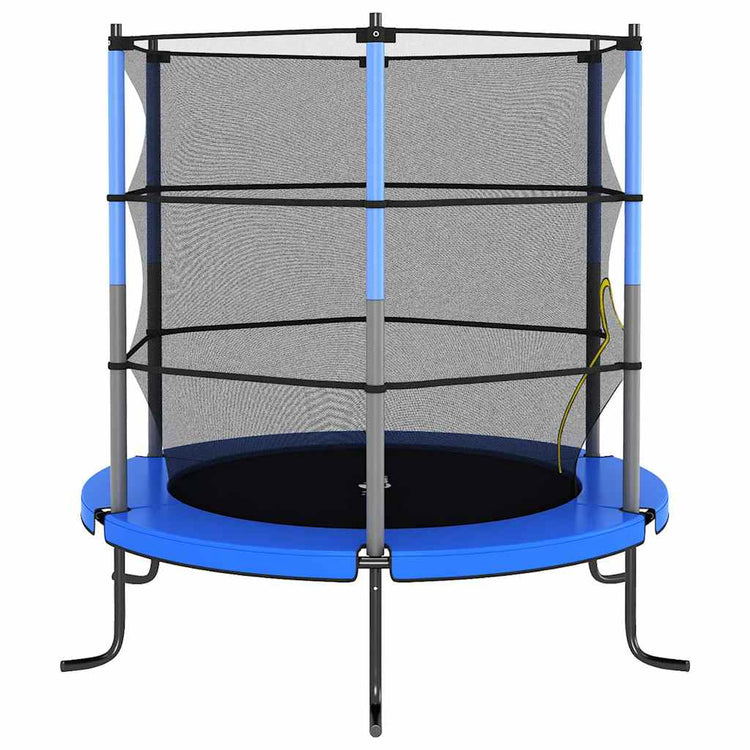 Vidaxl -Trampolin mit Sicherheitsnetz um 140 x 160 cm blau