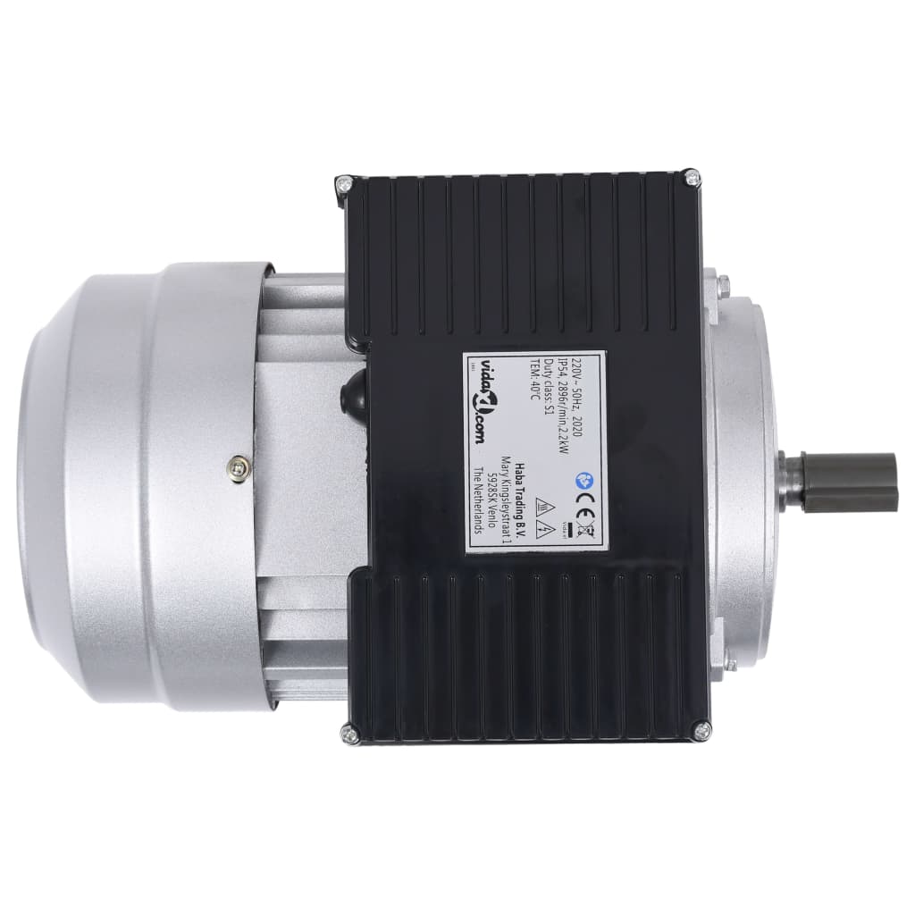 Vidaxl Elektromotor 1 Phase 2,2 kW 3 PS 2-Polig 2800 U / min Aluminium