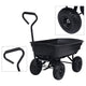 Vidaxxl Gartenkipper 300 kg 75 l schwarz