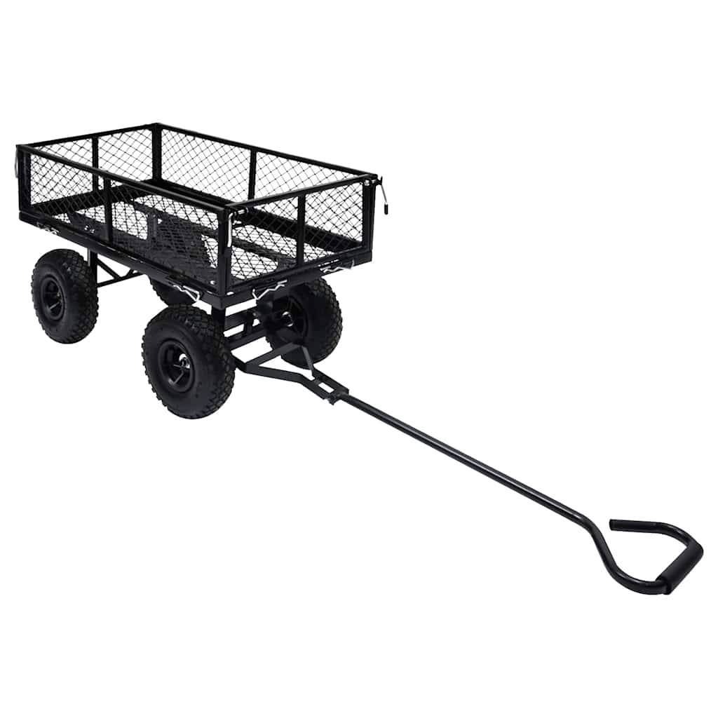 VidaXL Gartenwagen 250 kg schwarz