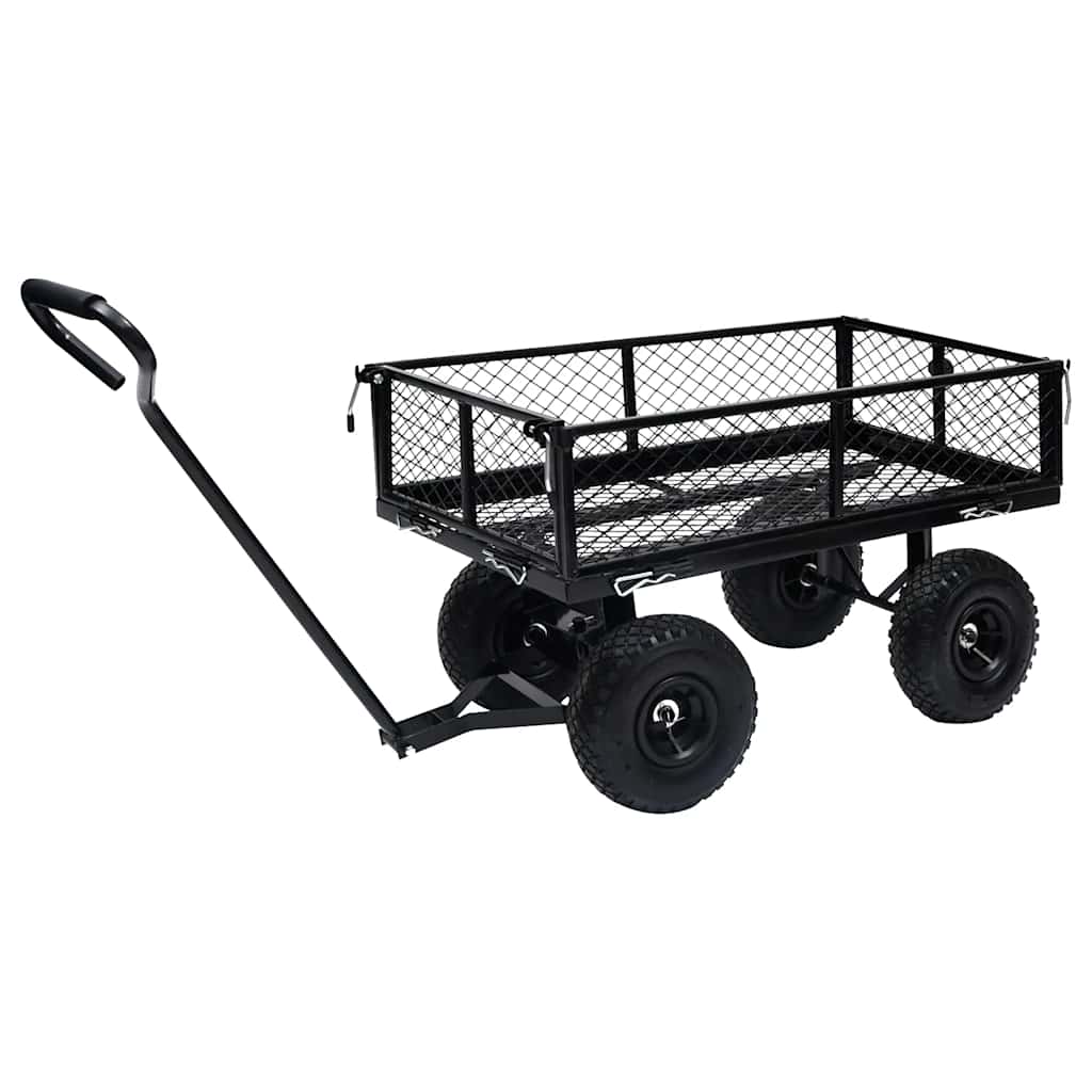 VidaXL Gartenwagen 250 kg schwarz