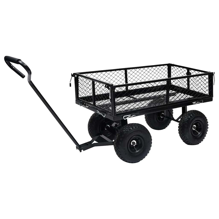VidaXL Gartenwagen 250 kg schwarz