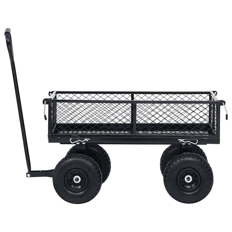 VidaXL Gartenwagen 250 kg schwarz