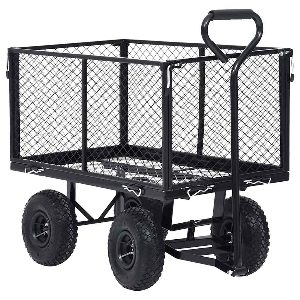 VidaXL Gartenwagen 350 kg schwarz